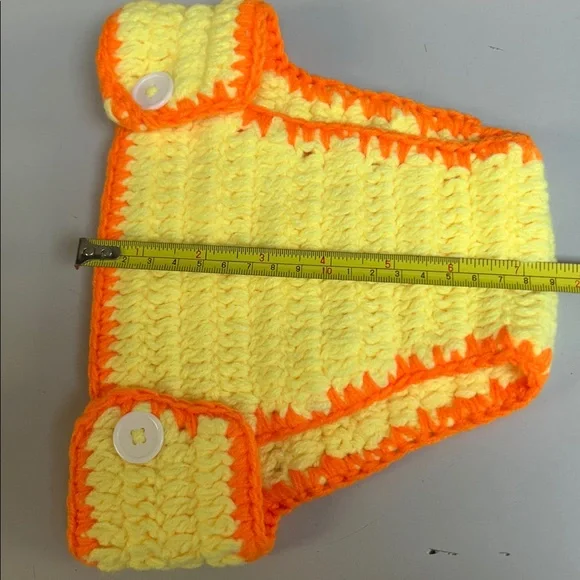 NWOT Baby Outfit Duck Hand Crochet Costume PhotoOp Party Halloween - Picture 6 of 9